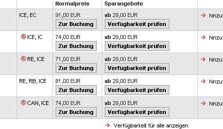 Ticket bei der Bahn buchen