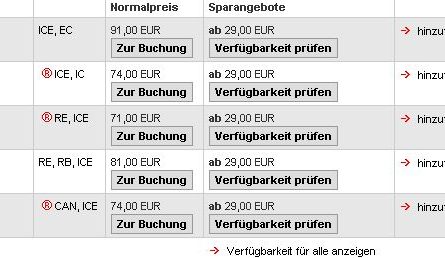 Ticket bei der Bahn buchen