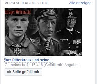 Facebookgruppen: Das Ritterkreuz und seine Ritterkreuzträger Wehrmacht