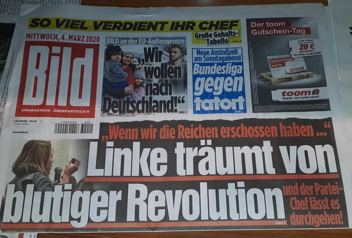 Linke träumt von blutiger Revolution